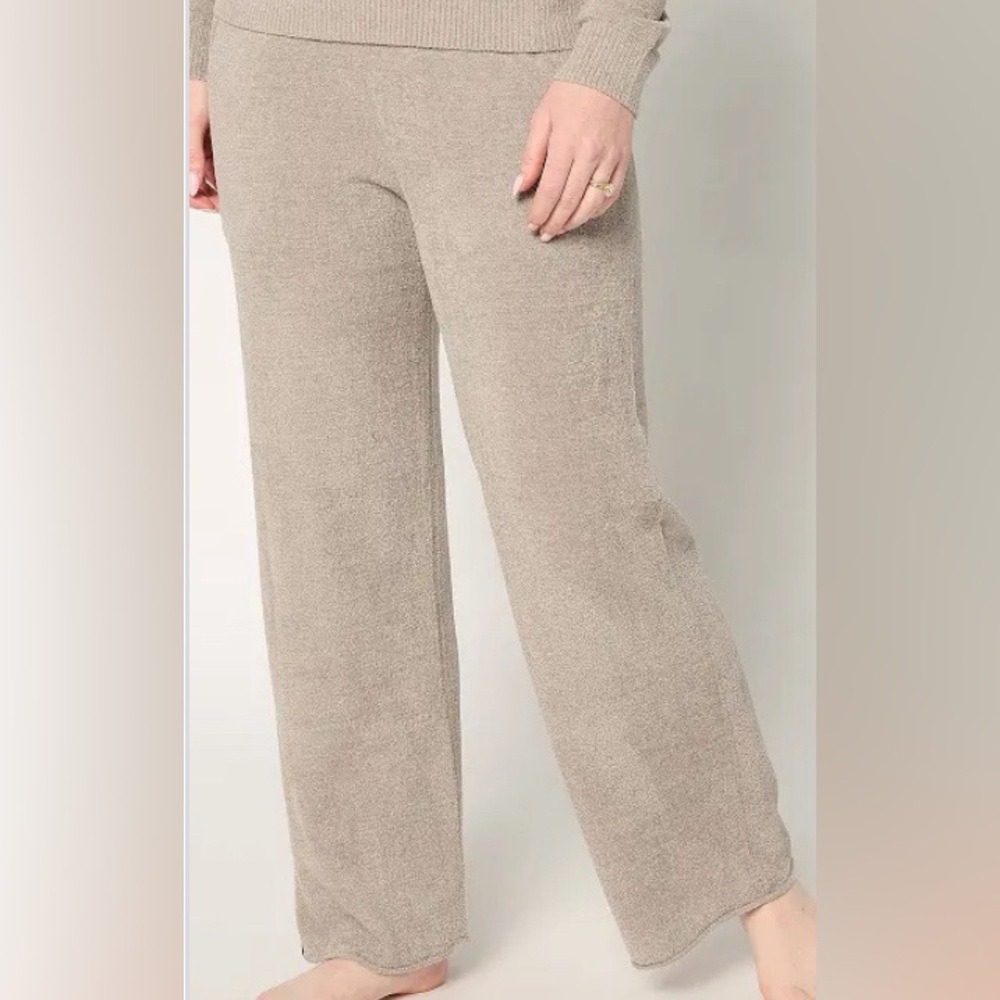 NWT Barefoot Dreams CozyChic Ultra Lite Ankle Pant Beach Rock size Small Tall